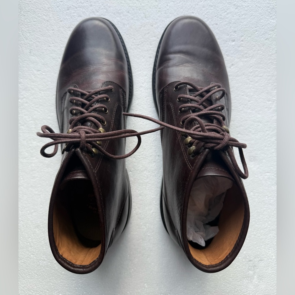 NWT J CREW LEATHER FIELD BOOT POLO BROWN SIZE 12